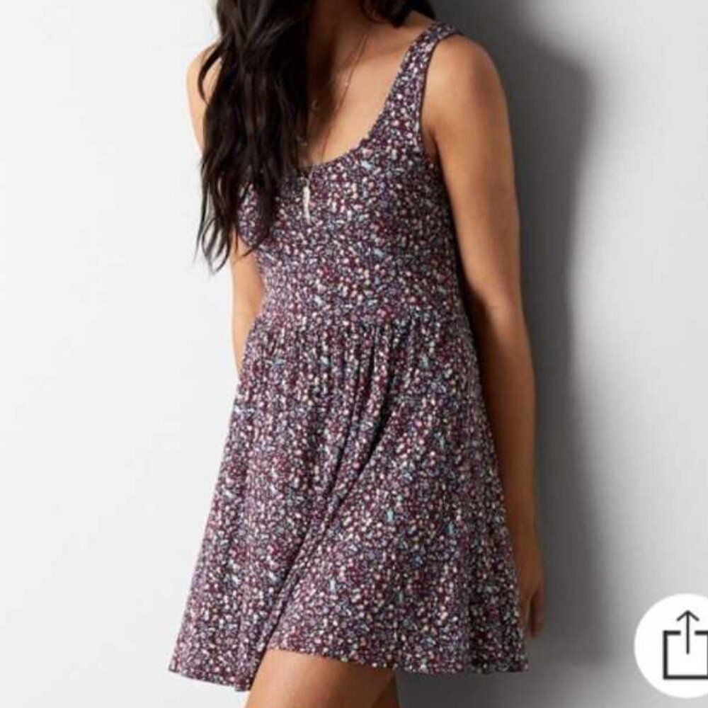 American Eagle Flower skater dress Size s